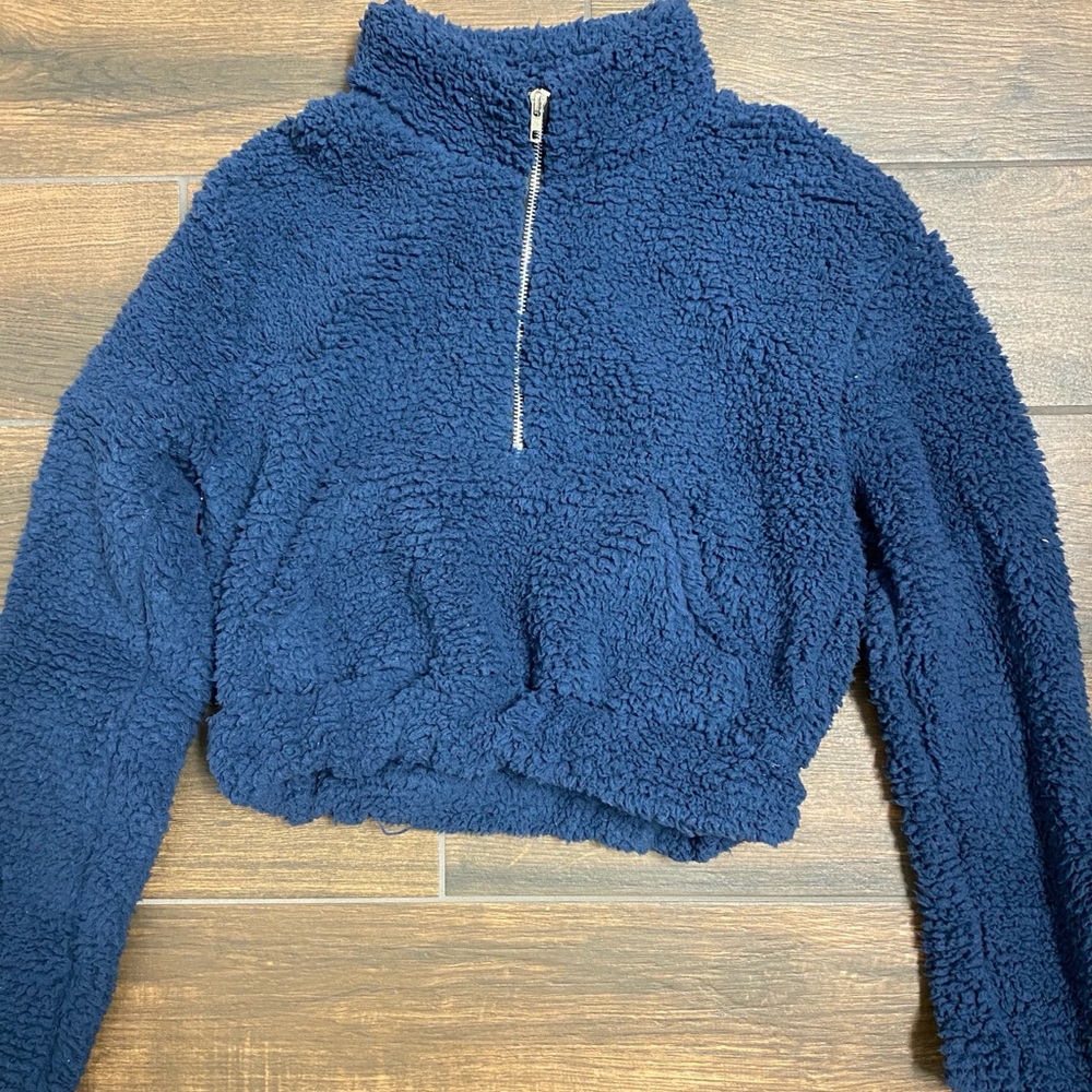 Crop Sherpa Sweater